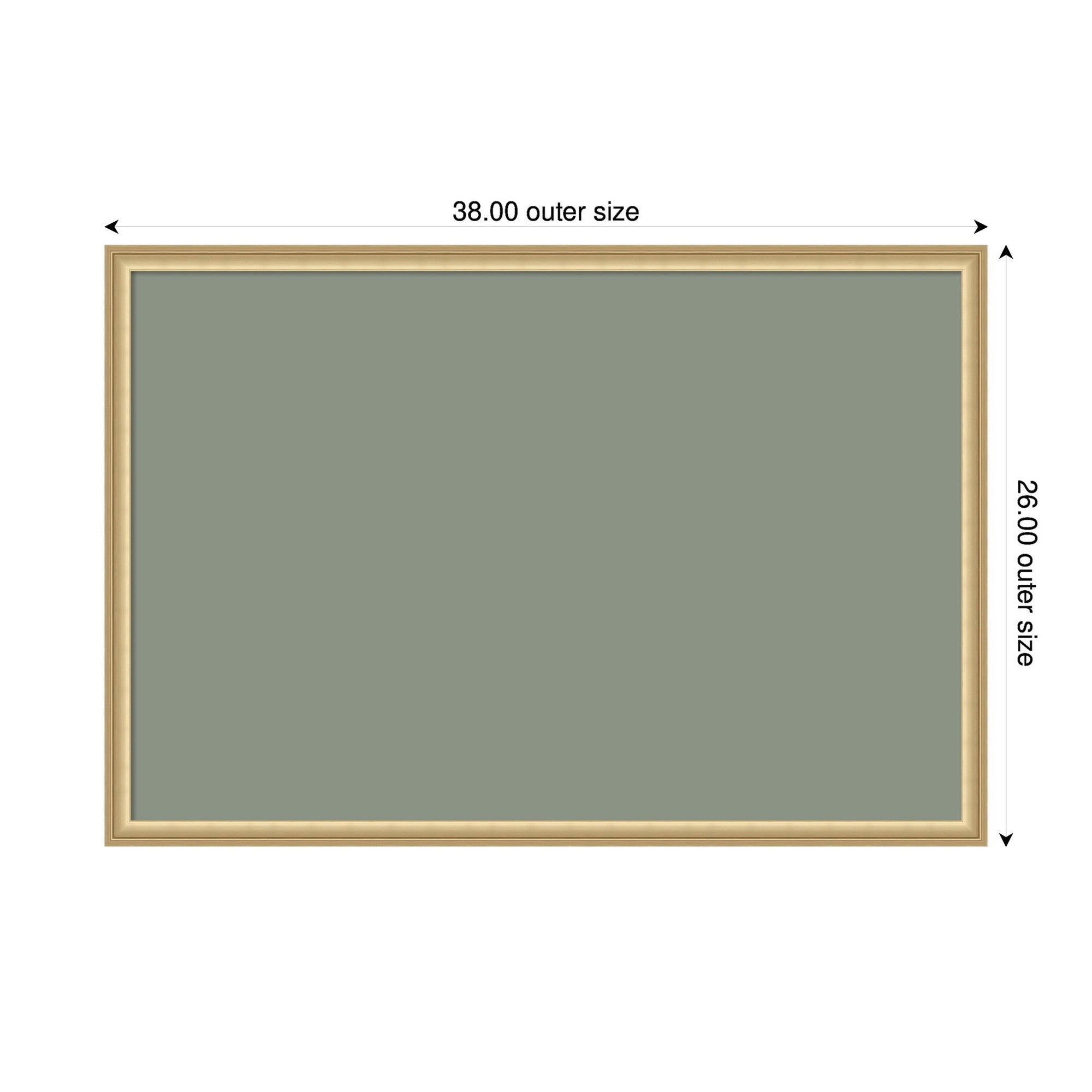 Pinboard Florence Gold 38x26 2