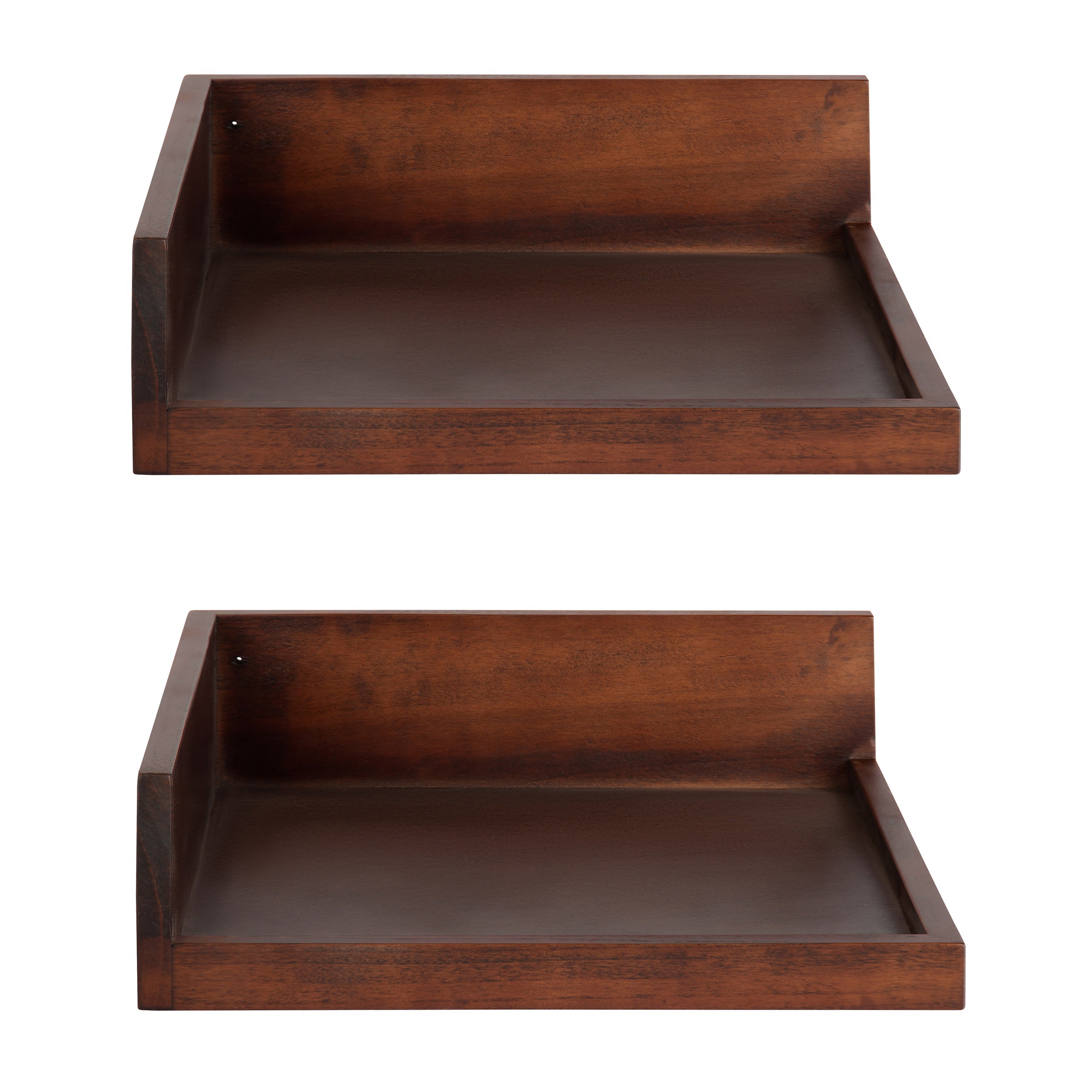 Levie Floating Corner Wood Wall Shelf Set