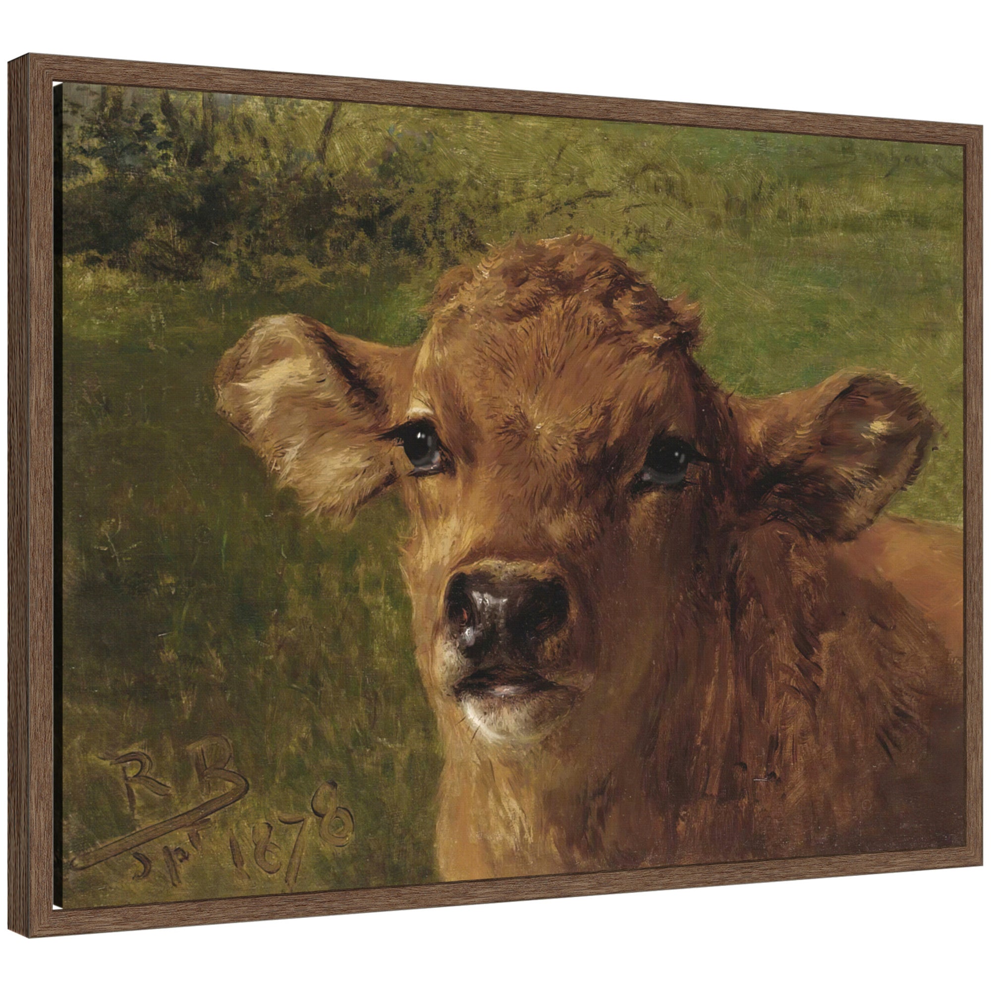 Framed Canvas 24x18 Sylvie Walnut 1