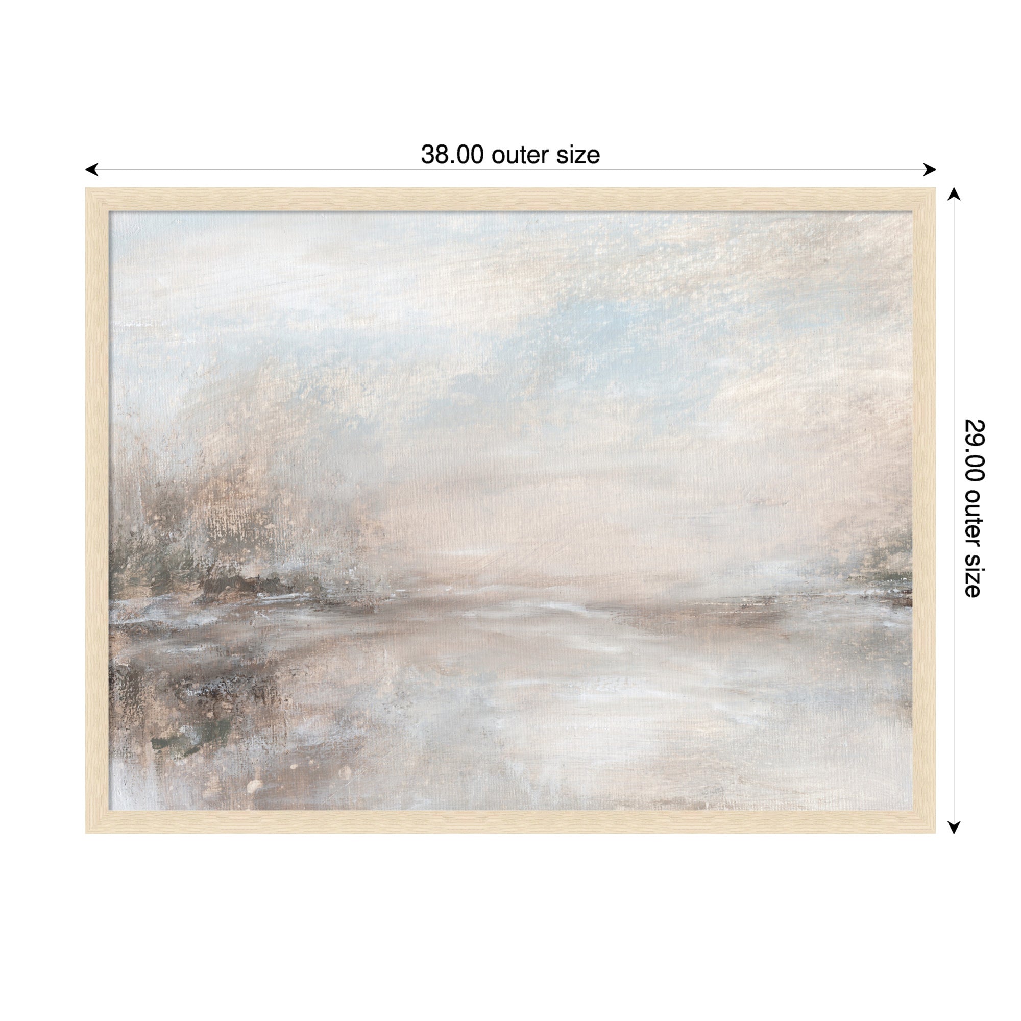 Mounted Canvas 38x29 Woodgrain Stripe Blonde 2