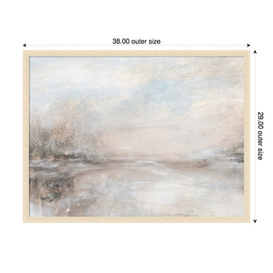Mounted Canvas 38x29 Woodgrain Stripe Blonde 2