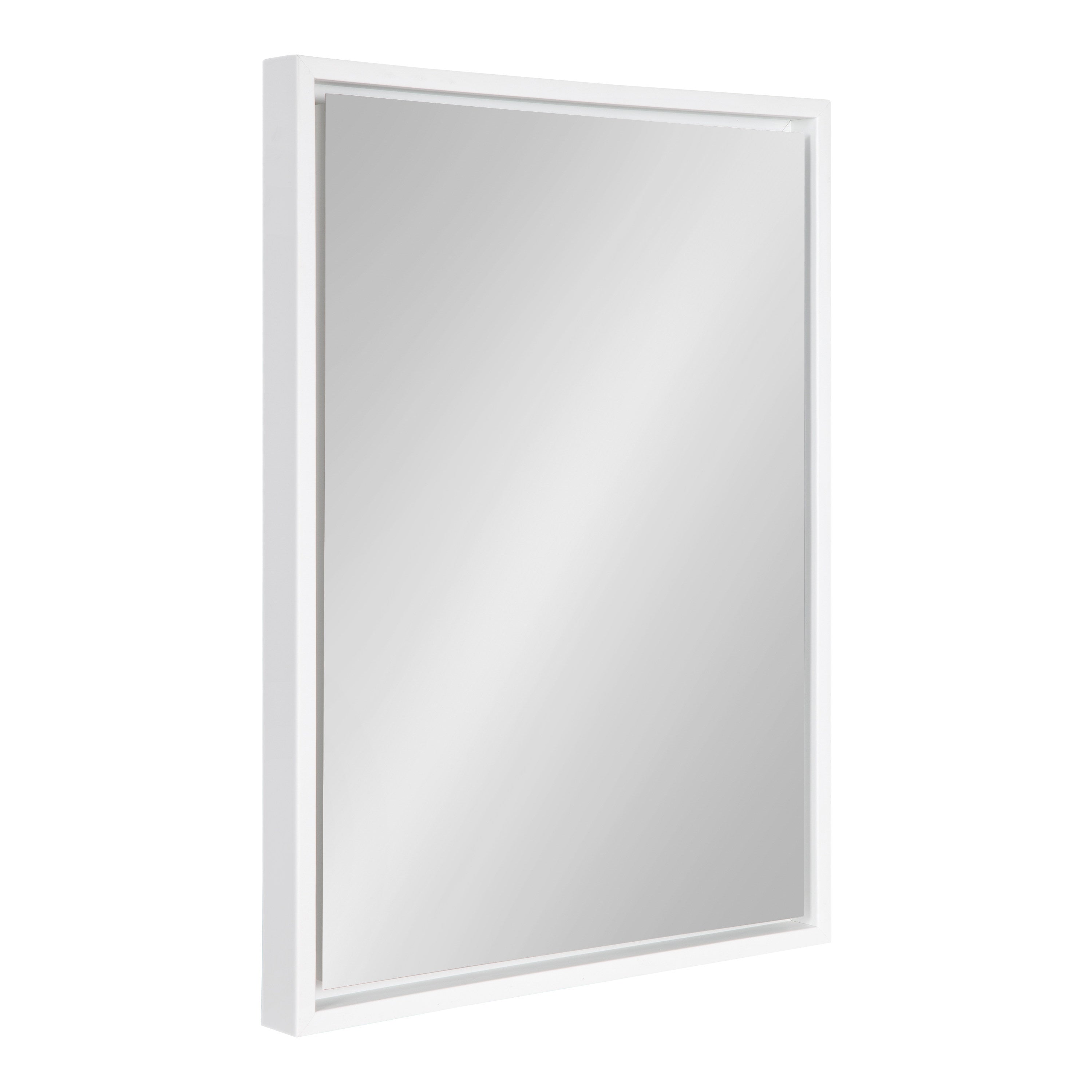 Rectangle Mirror White 18x24 1