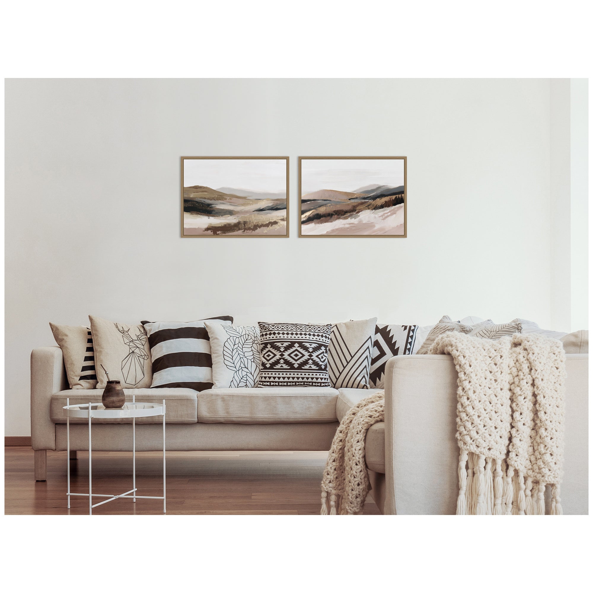 Art Set 2 Piece Set 18x24 Sylvie Dark Gold 5