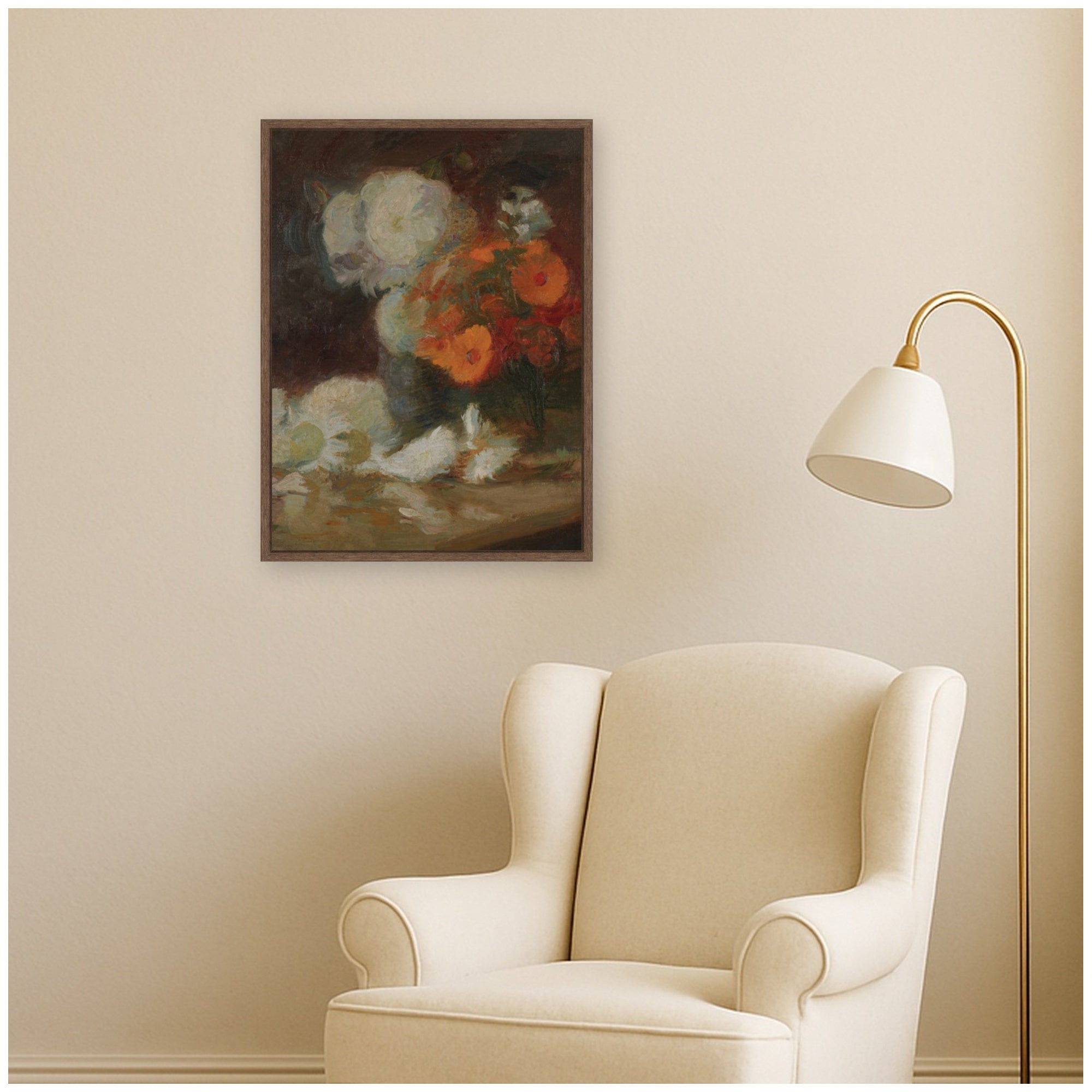 Framed Canvas 18x24 Sylvie Walnut 5