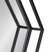 Hexagon Mirror Black 26x30 3