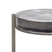 Drink Table Gray Silver 9x9x23 4