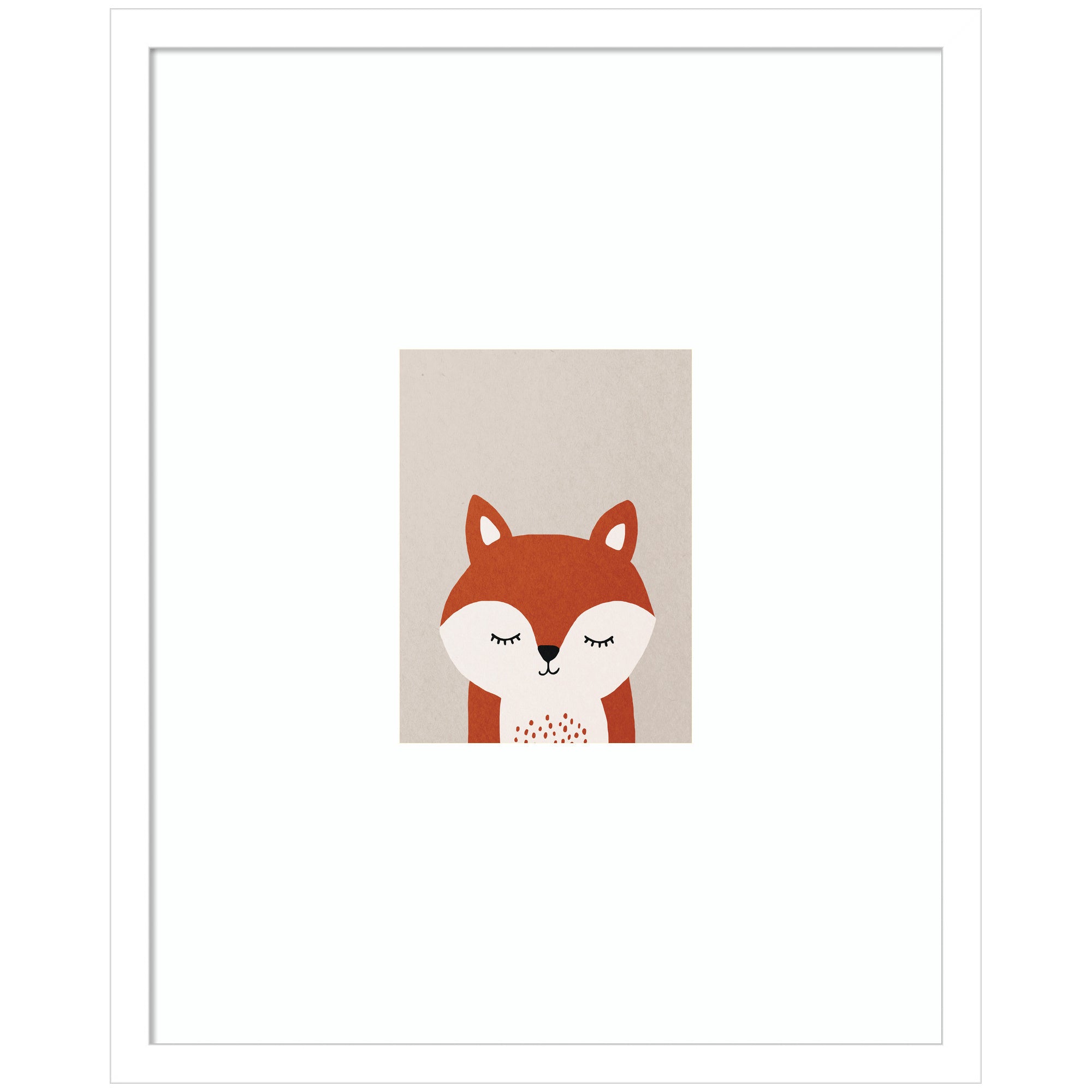Fox by July Art Prints Framed Wall Art Print