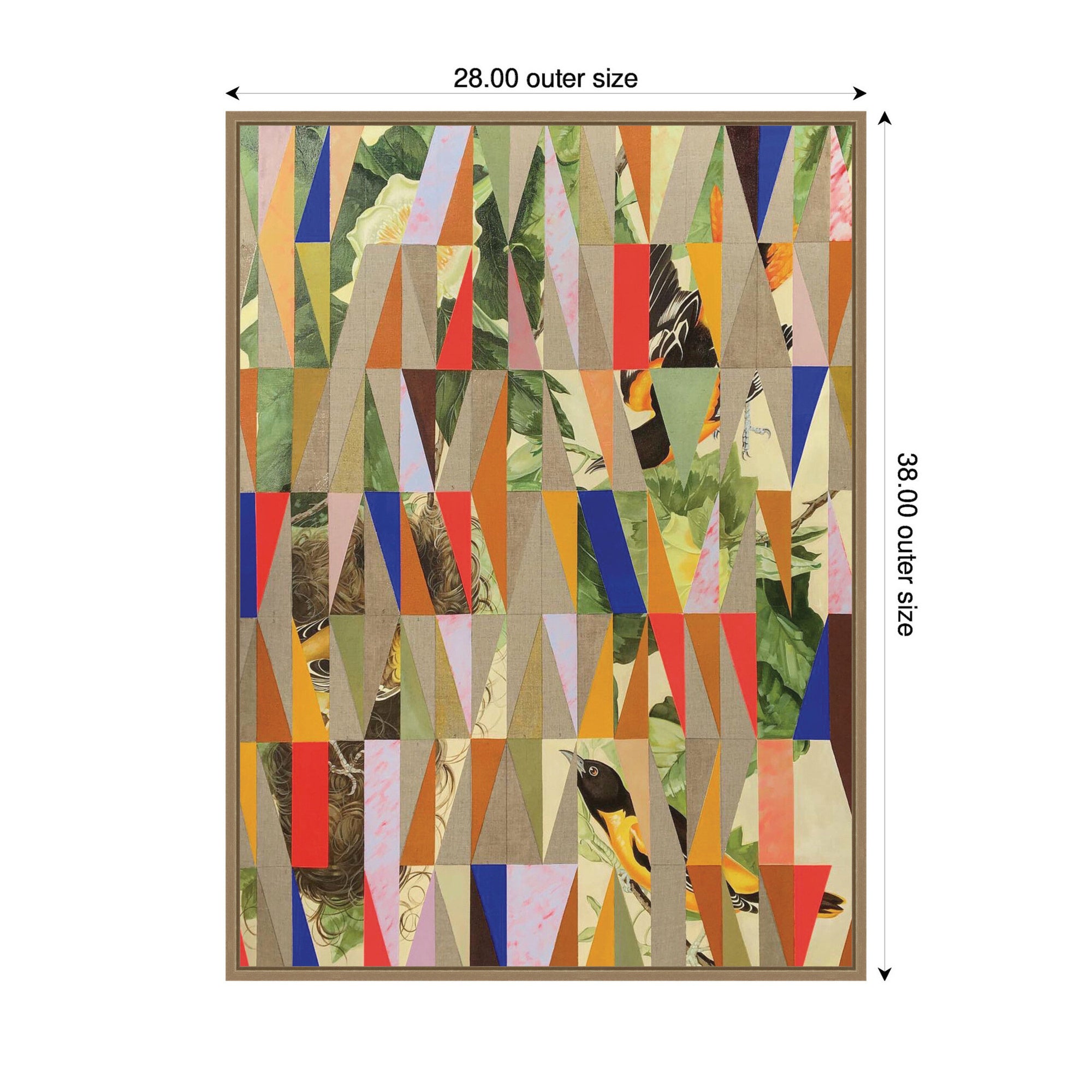 Framed Canvas 28x38 Sylvie Dark Gold 2