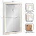 Rectangle Mirror White 28.5x40.5 2