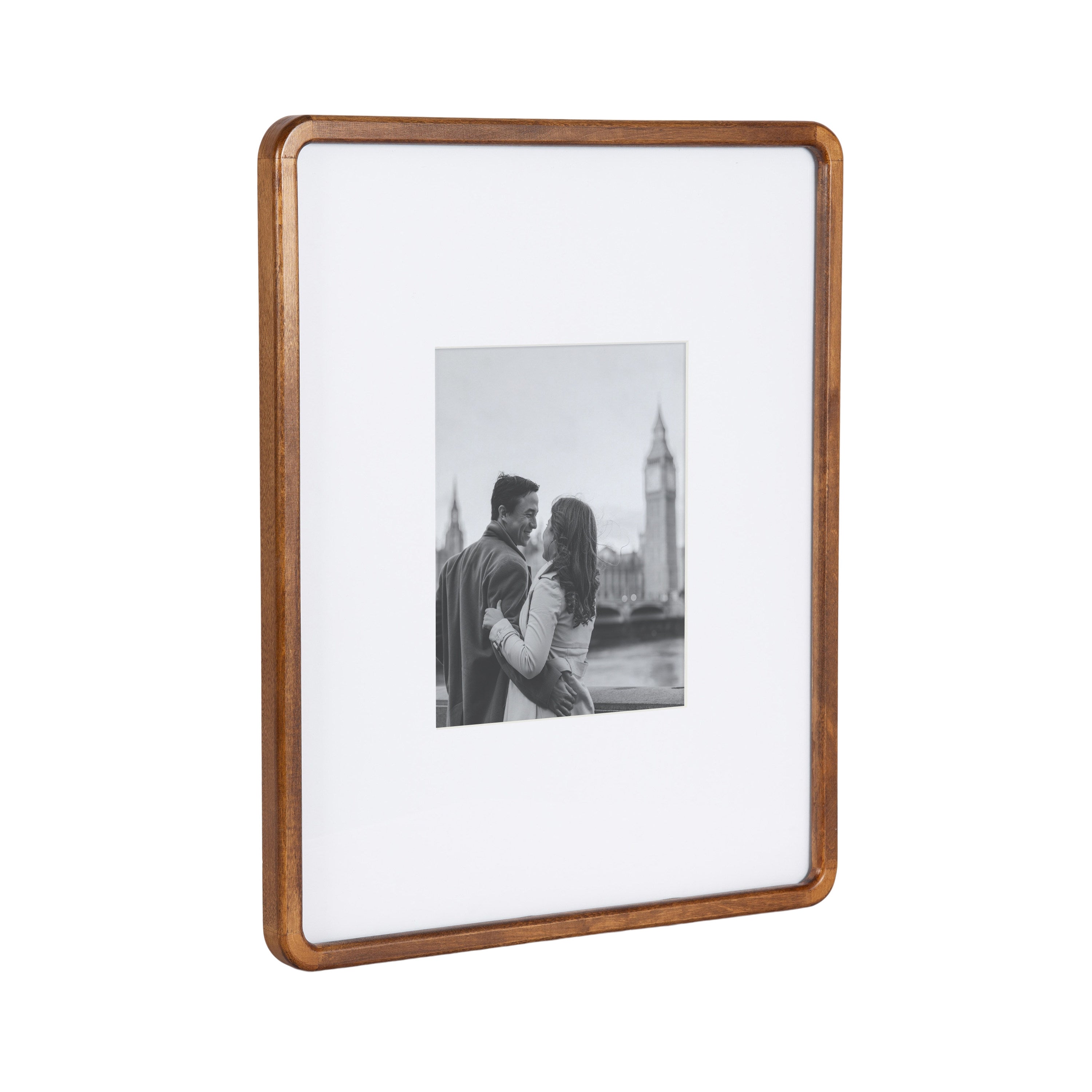 Wall Frame 16x20 matted to 8x10 Walnut Brown 5