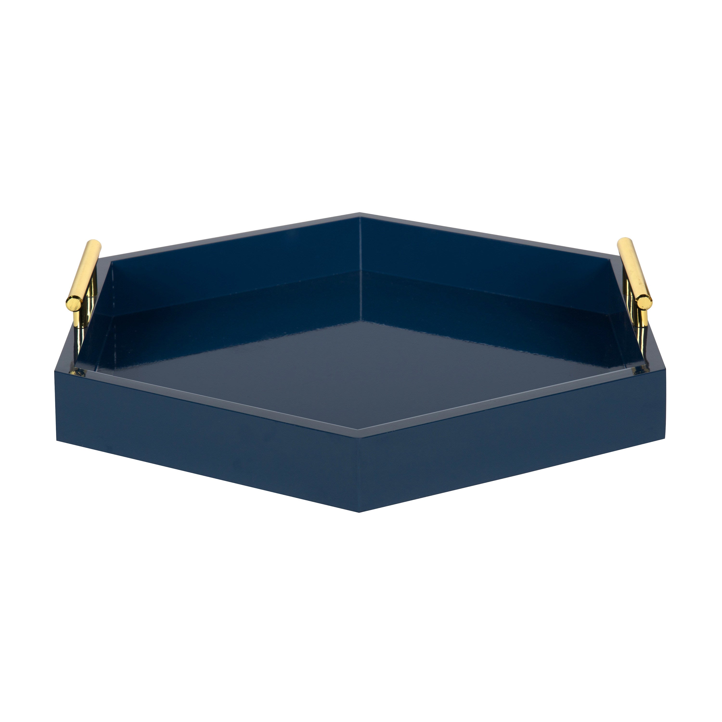 Single Tray Navy Blue Gold 18x18 2
