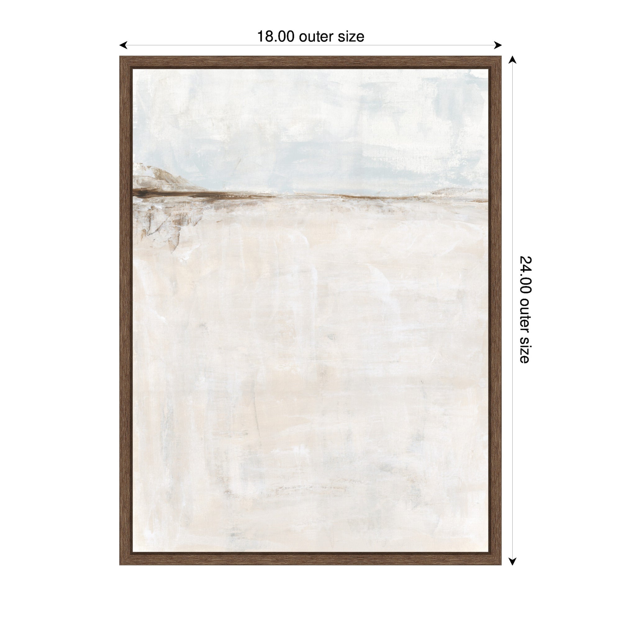 Framed Canvas 18x24 Sylvie Walnut 2
