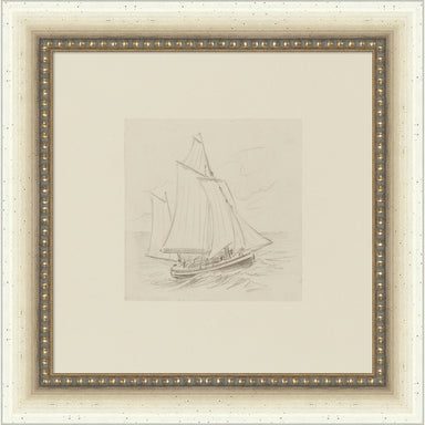 Mounted Canvas 10x10 Belmont Distress White 1