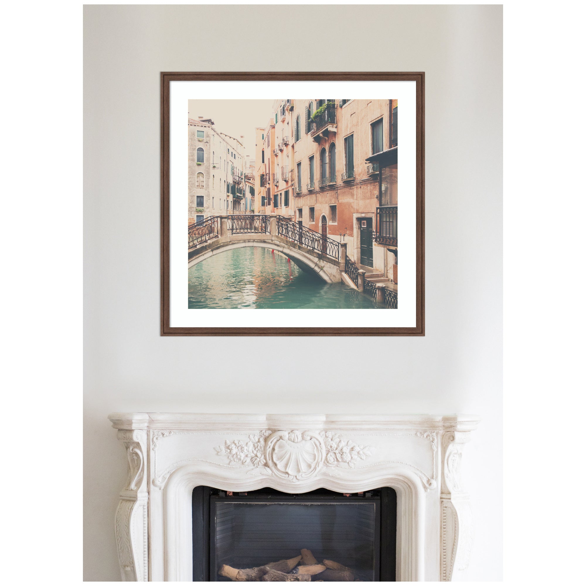 Framed Art Florence Medium Brown 34x34 6