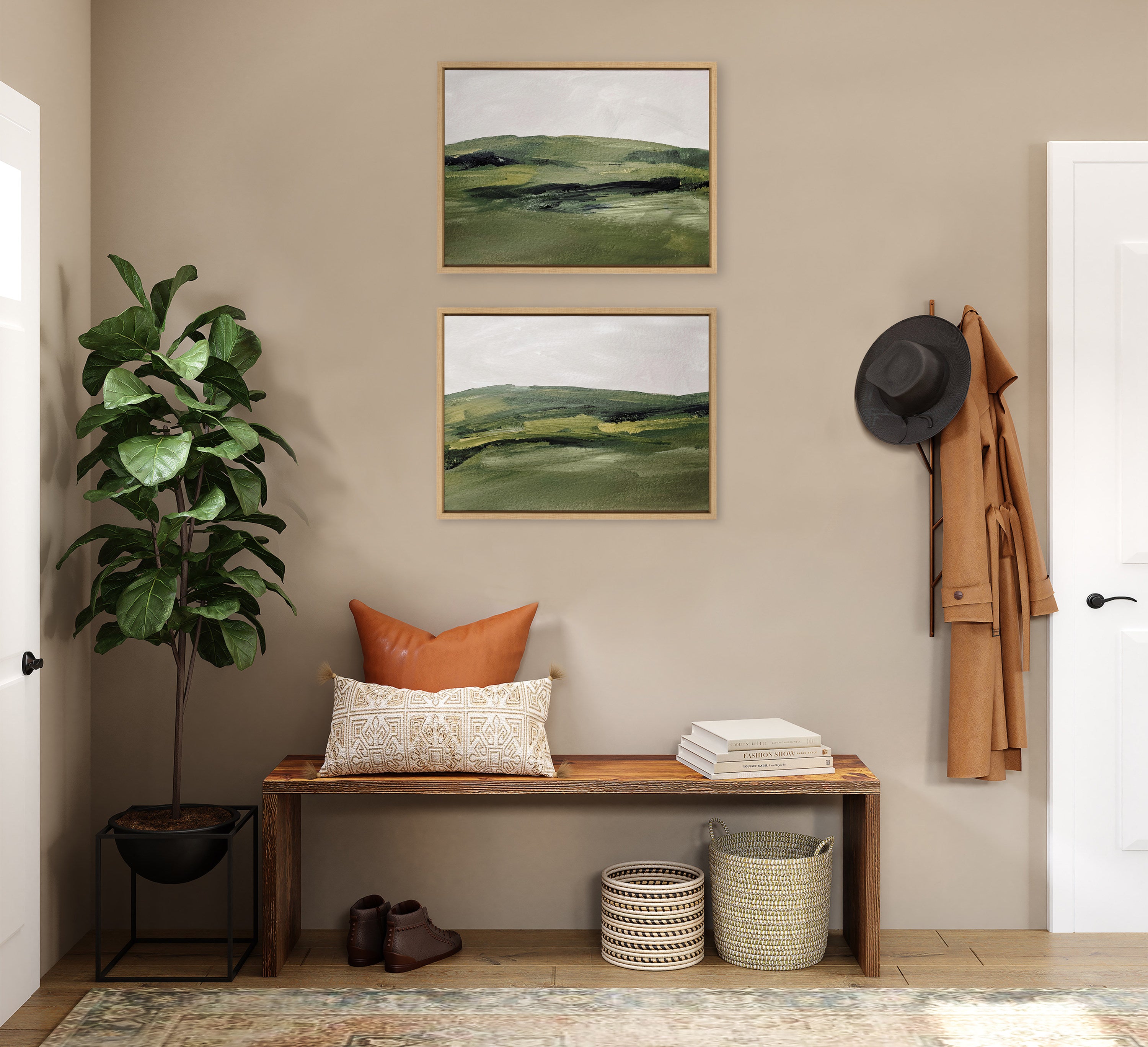 Art Set 2 Piece Set 18x24 Sylvie Natural 5