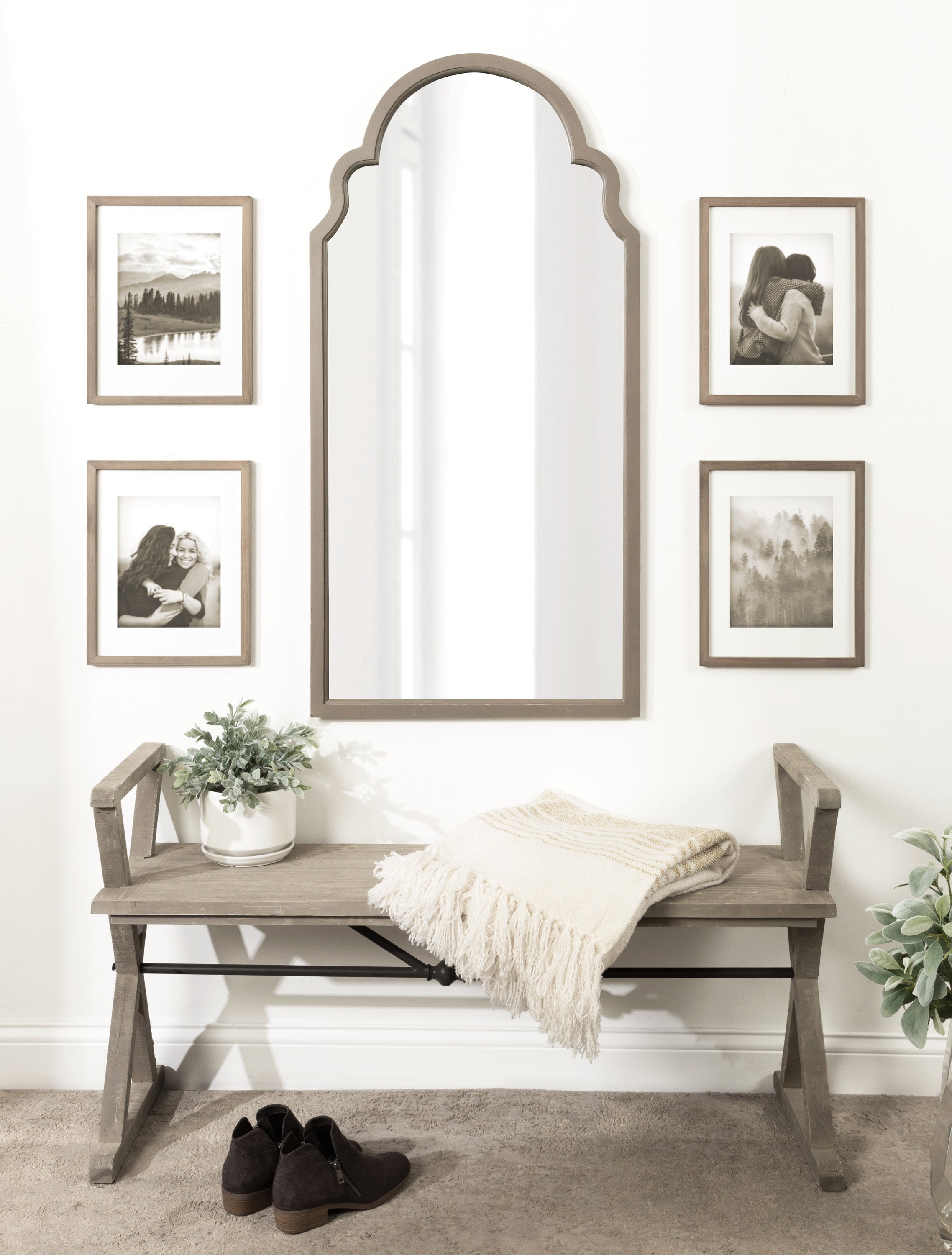 Arch Mirror Gray 24x48 6