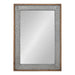 Rectangle Mirror 27x39 Rustic Brown 2