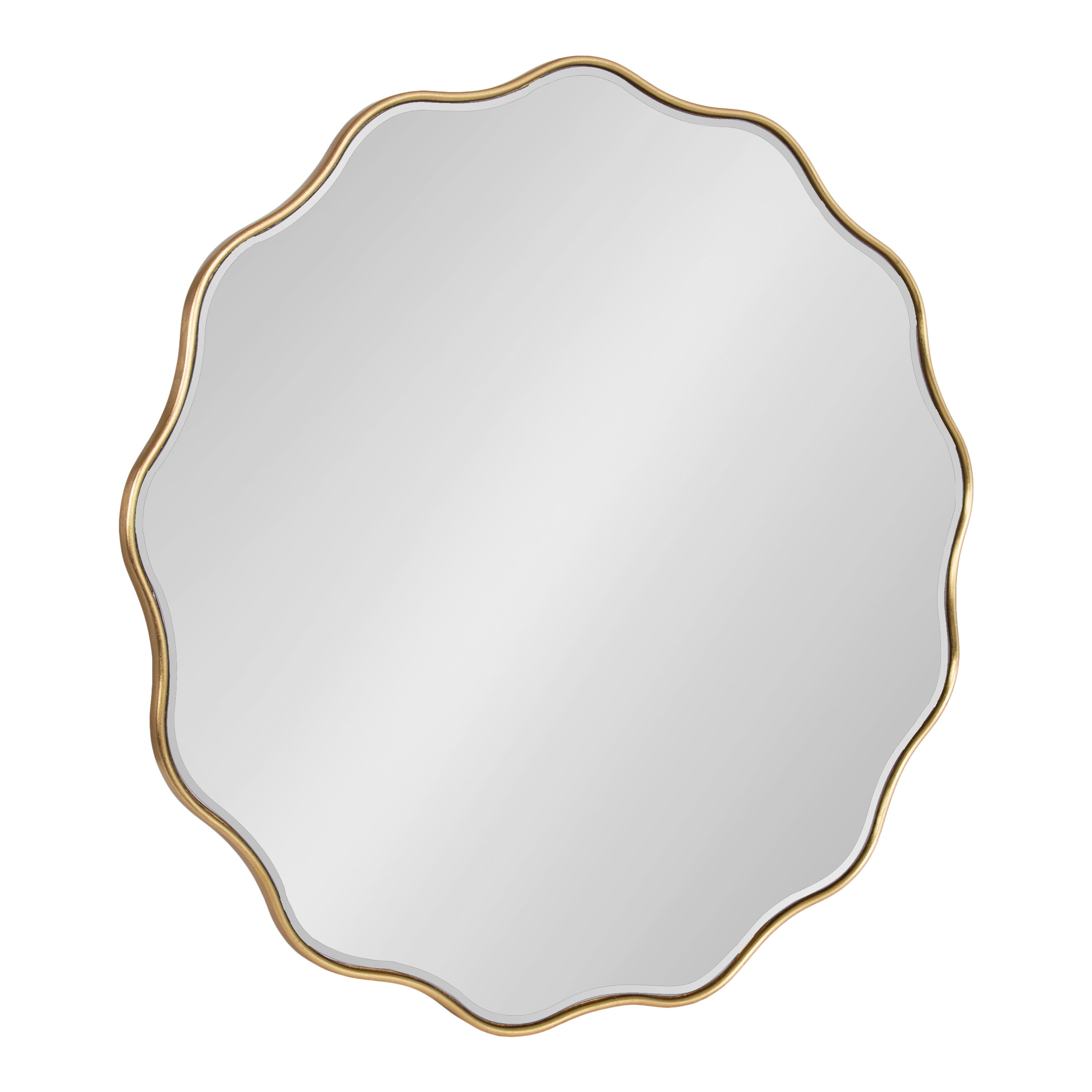 Viona Round Scalloped Mirror