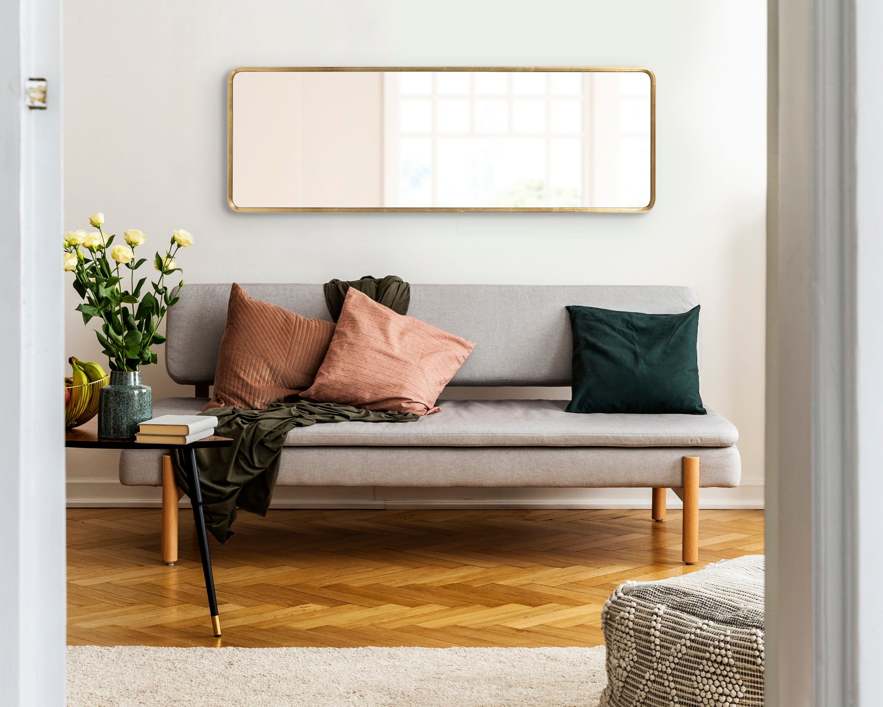 Full Length Mirror Gold 16x48 7