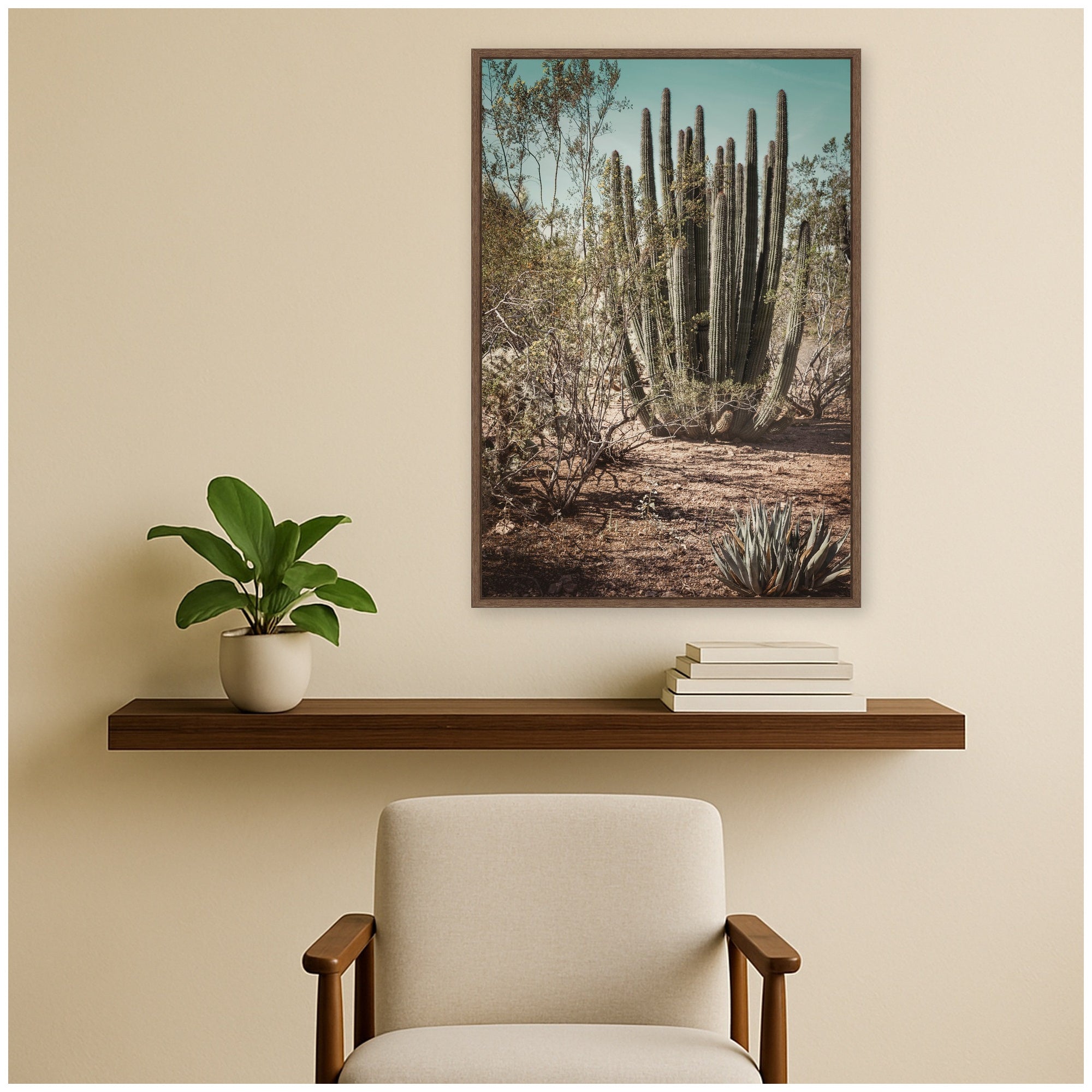Framed Canvas 23x33 Sylvie Walnut 5