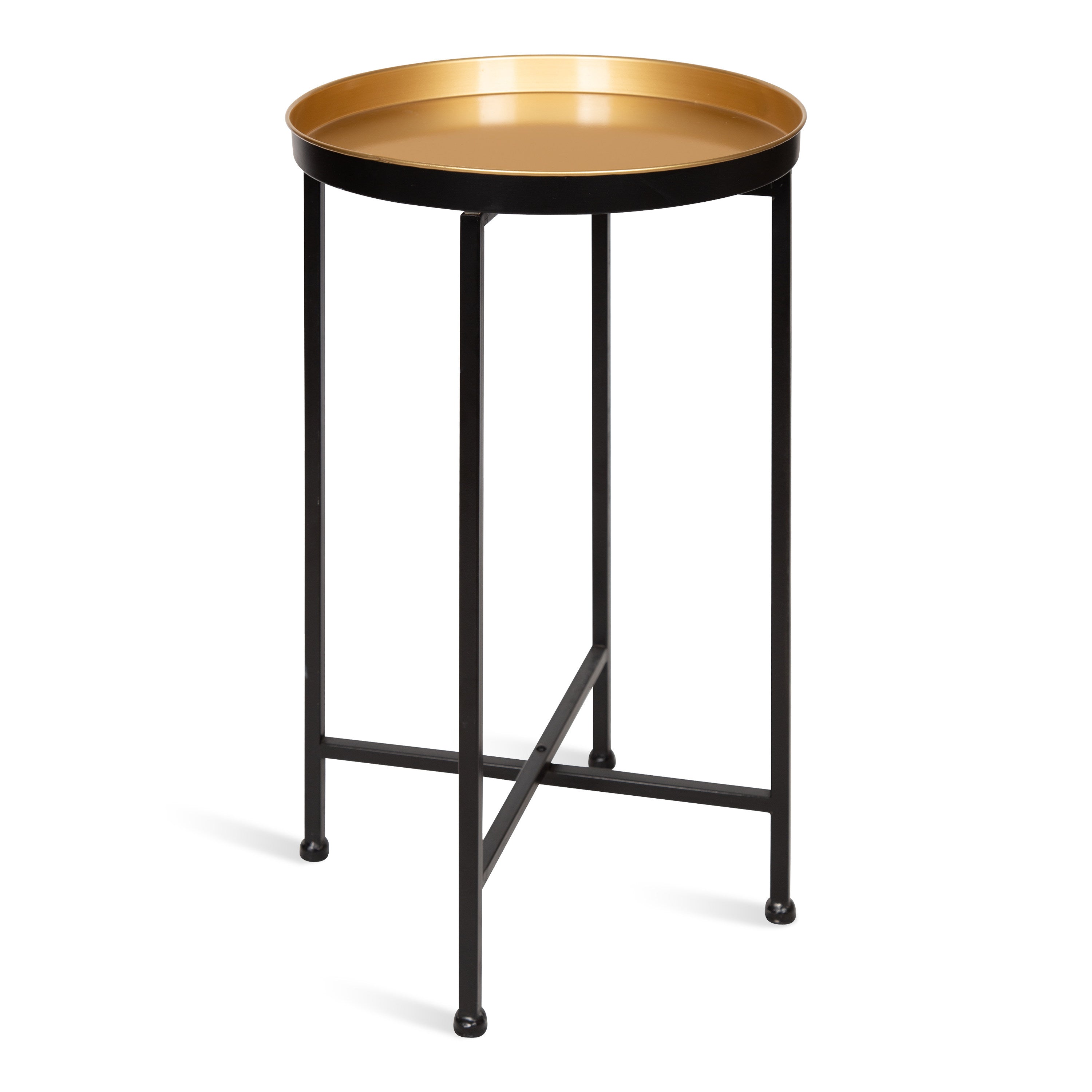 Tea Table Black/Gold 14x14x26 1