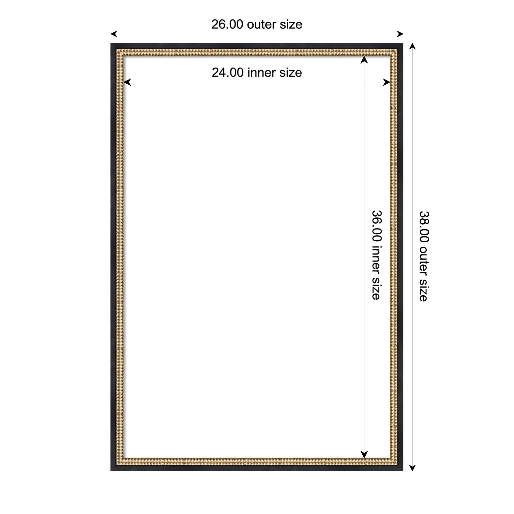 Dry Erase Board Castellan Black 26x38 2
