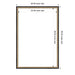 Dry Erase Board Castellan Black 26x38 2