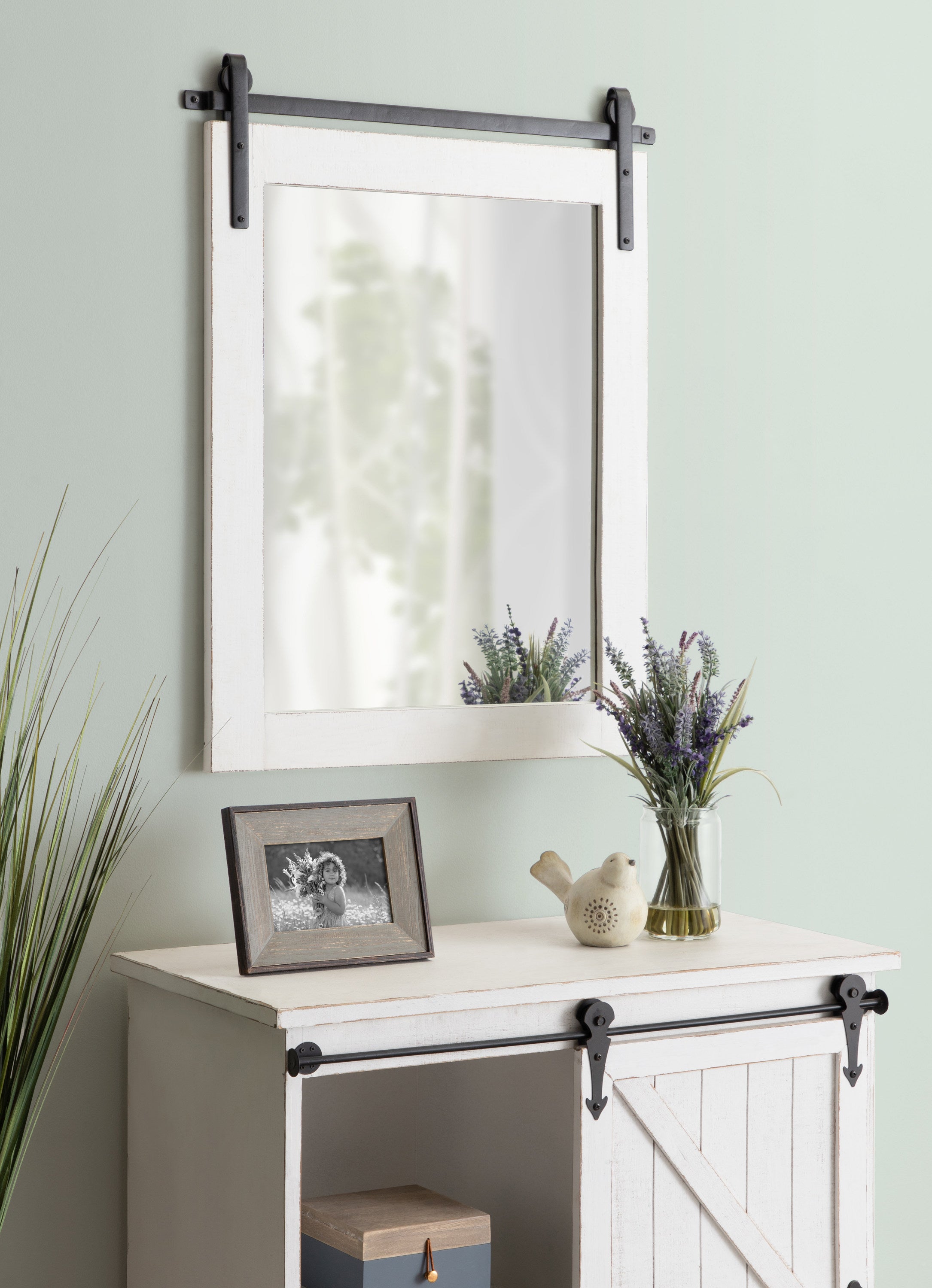 Rectangle Mirror White 22x30 6
