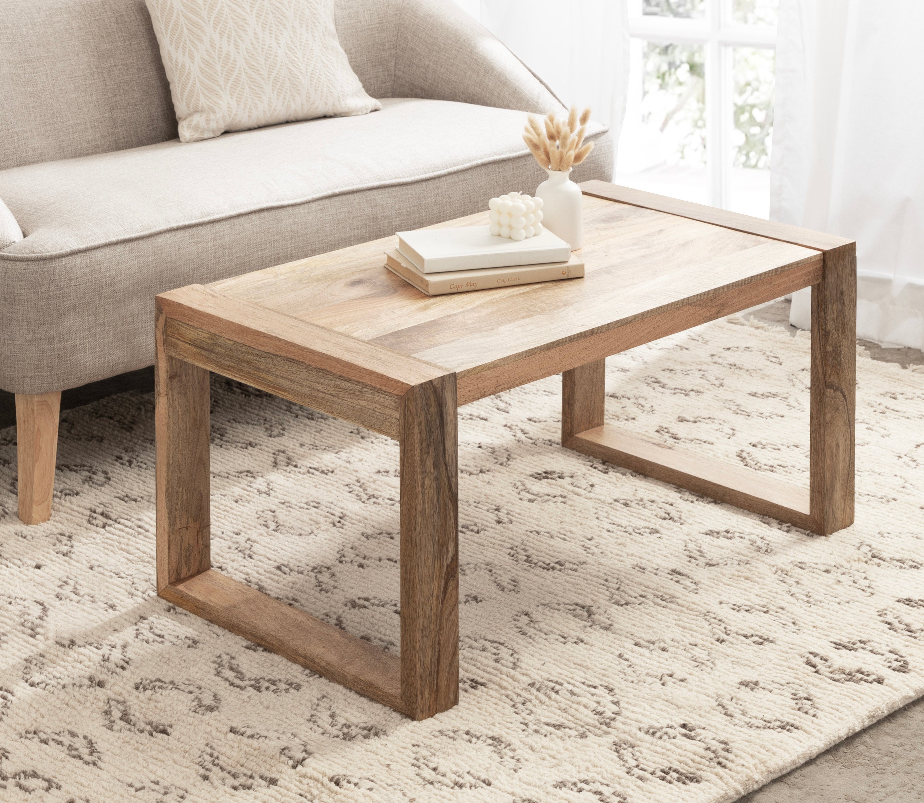 Dhillion Wood Rectangle Coffee Table