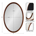 Oval Walnut Brown 24x36 2