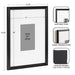 Wall Frame Black 11x14 matted to 5x7 2