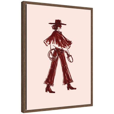 Framed Canvas 18x24 Sylvie Walnut 1