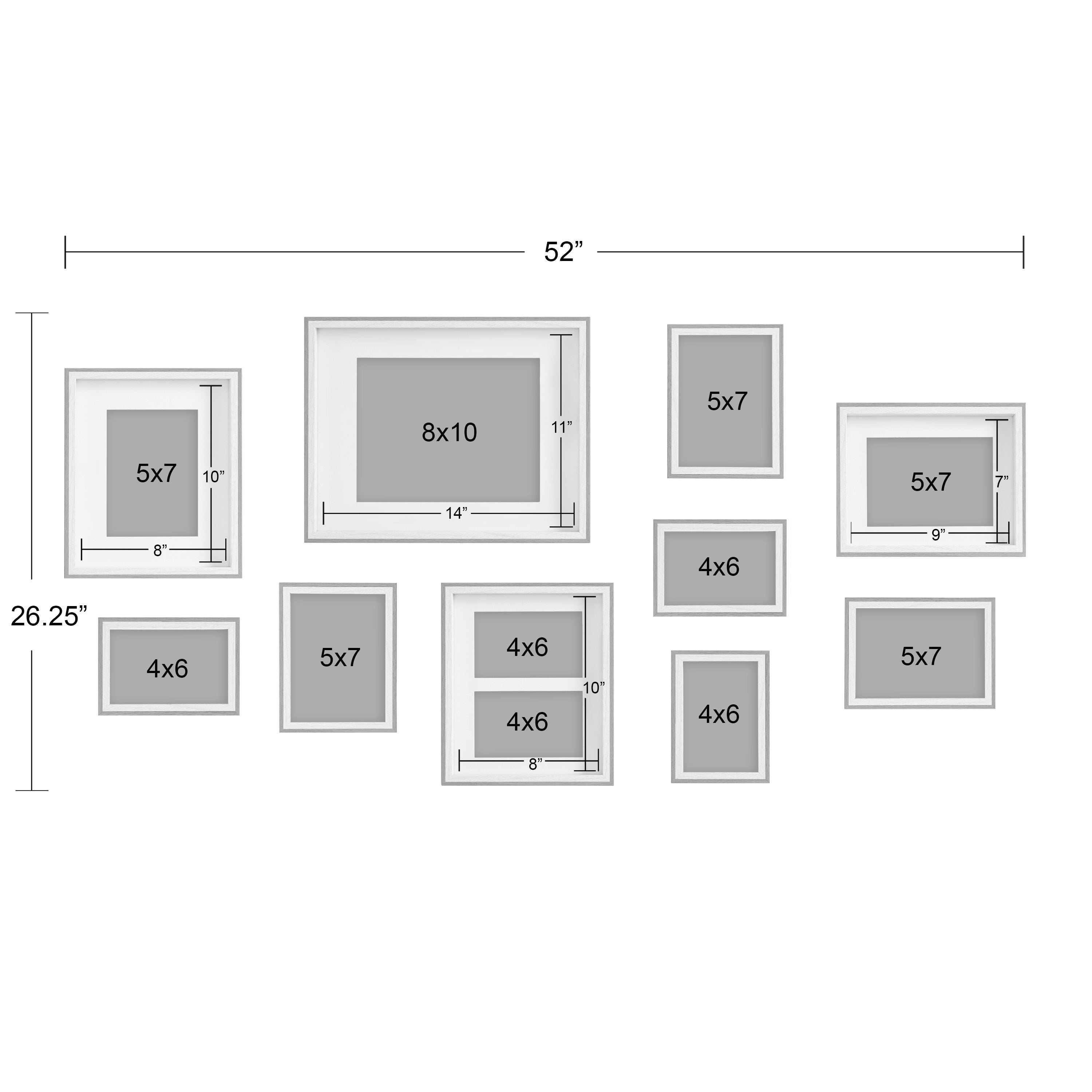 Gibson Wall Photo Frame Set