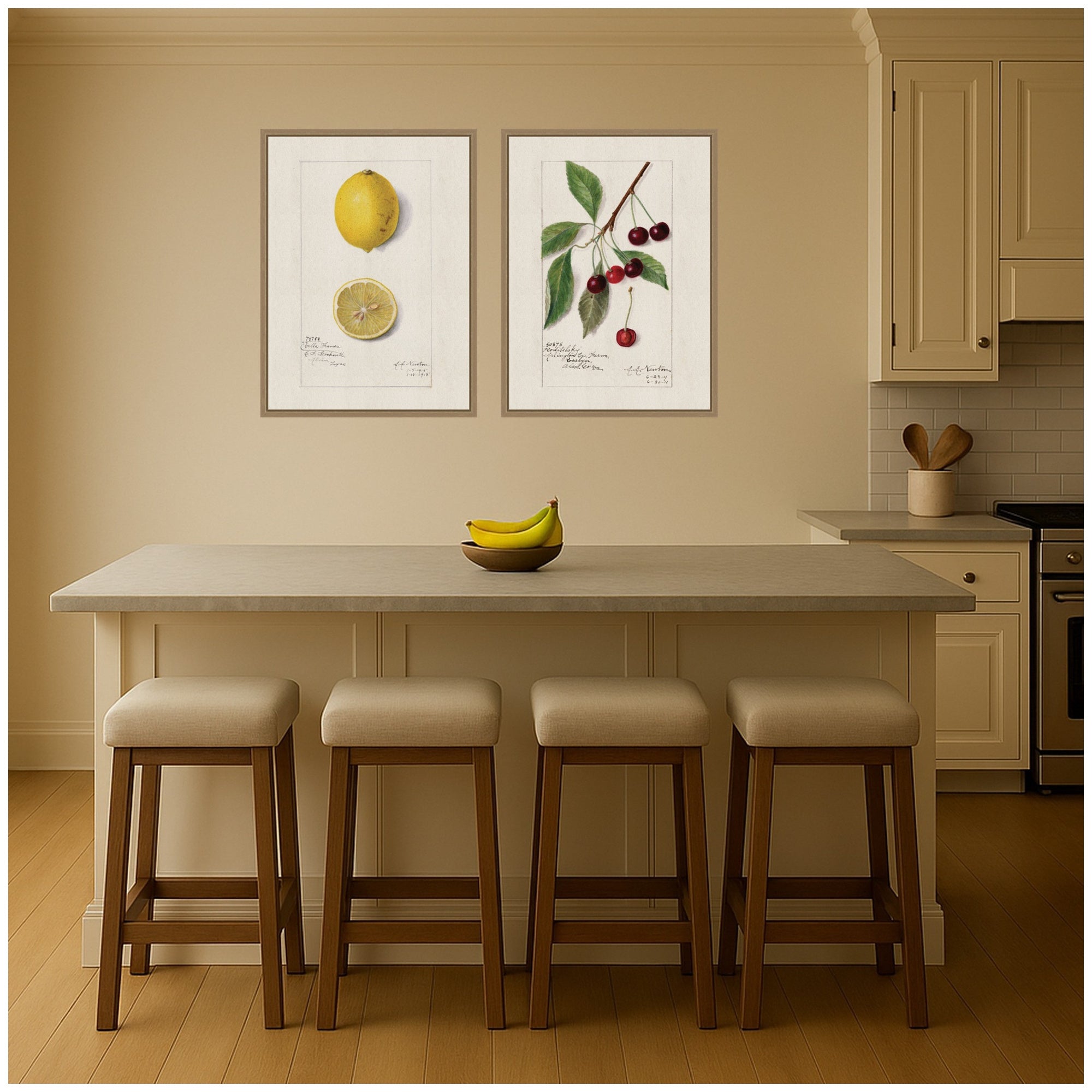 Art Set 2 Piece Set 18x24 Sylvie Dark Gold 6