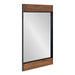 Rectangle Mirror Rustic Brown Black 20x36 1