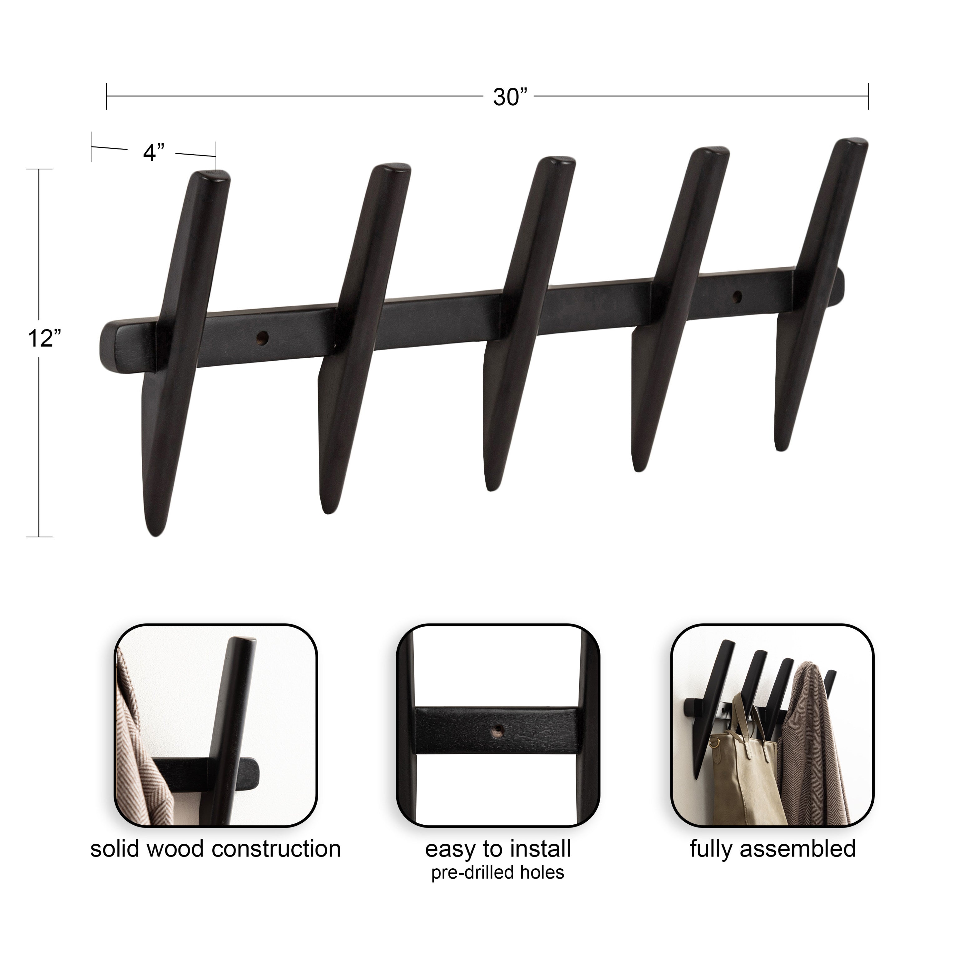 Eland Wall Coat Rack