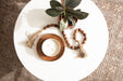 Decorative Accessory Set Walnut Brown 3 Piece 8