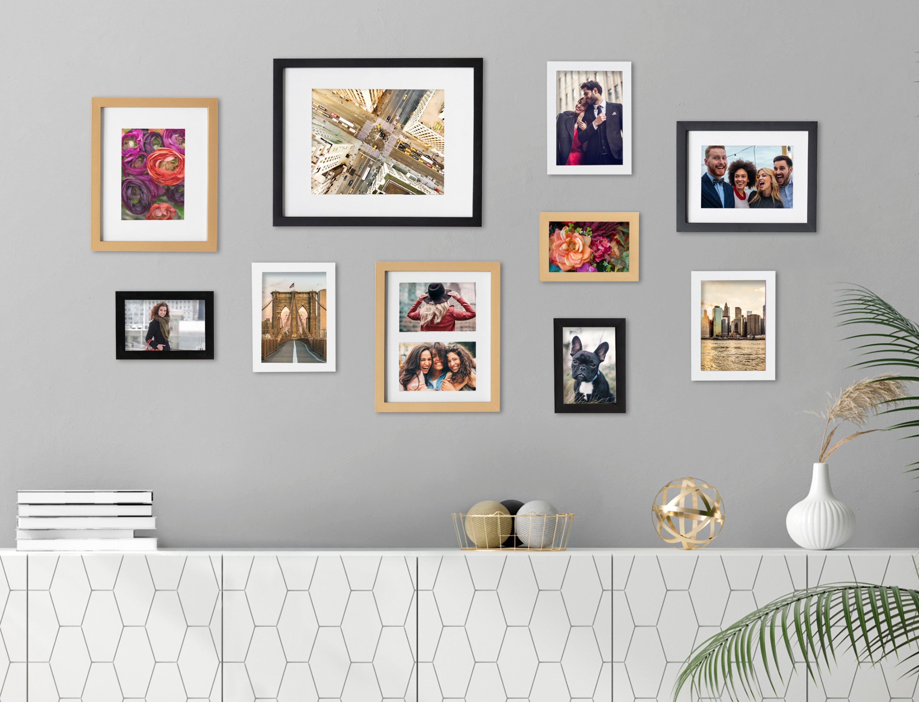 Frame Box Set Multi Gold 10 Piece 6