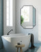 Scallop Mirror 24x36 Black 6