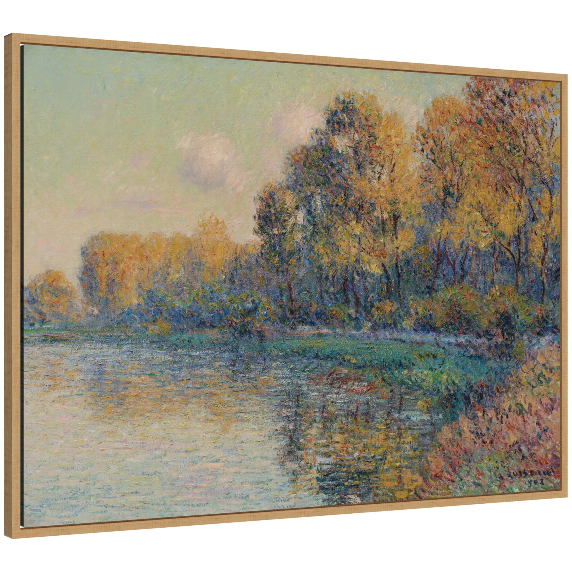 Framed Canvas 38x28 Sylvie Natural 1