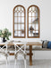 Windowpane Mirror Rustic Brown 18x47 7