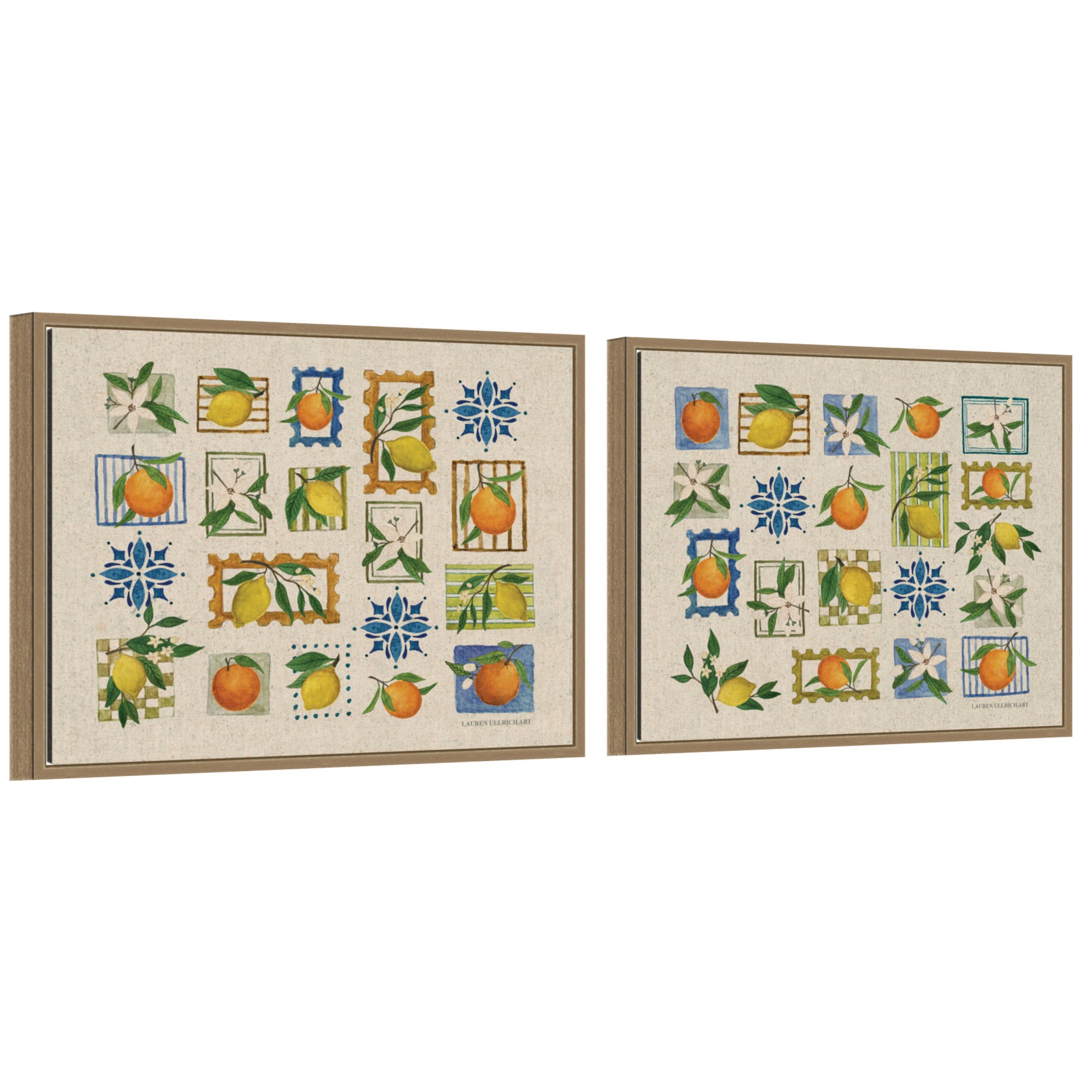 Art Set Sylvie Dark Gold 2 Piece Set 18x24 1