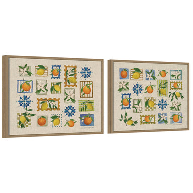 Art Set Sylvie Dark Gold 2 Piece Set 18x24 1