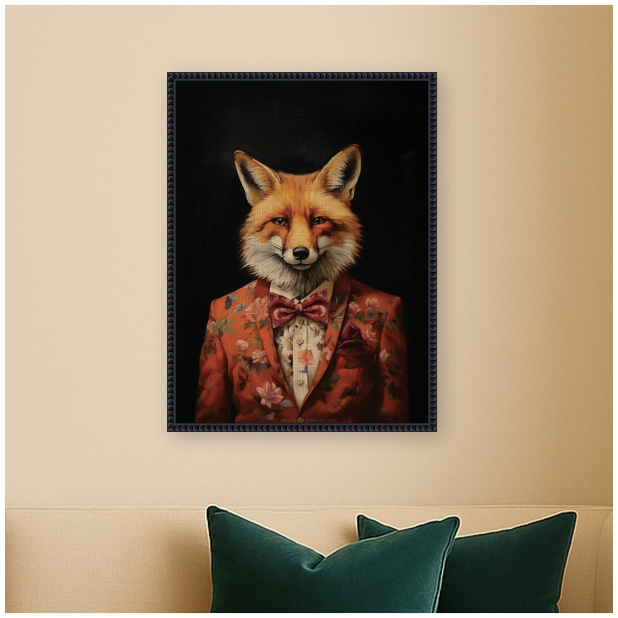 Framed Canvas 18x24 Sylvie Beaded Black 5
