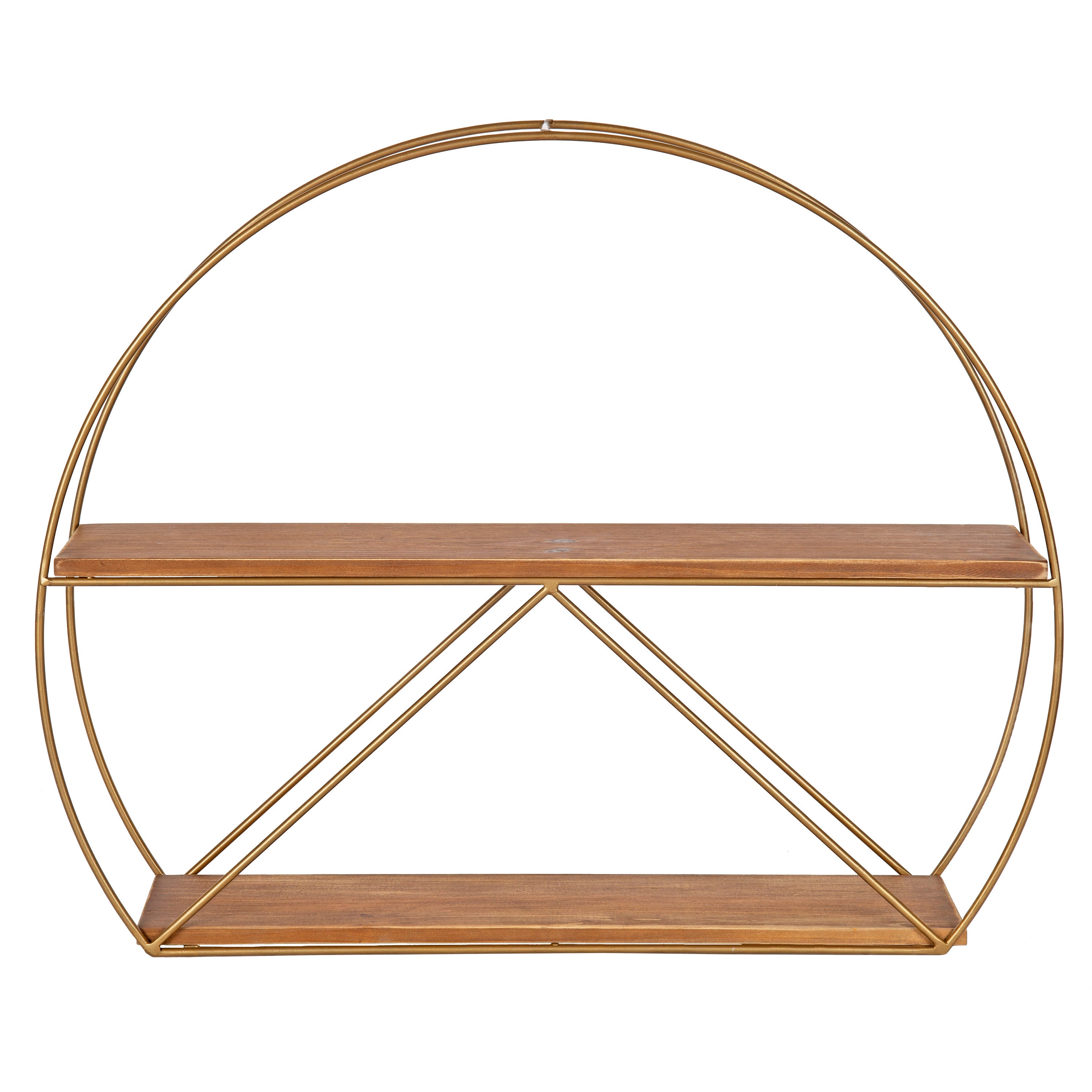 Accent Shelf 26x21 Brown Gold 3