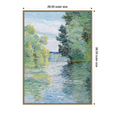 Framed Canvas 28 x 38 Sylvie Dark Gold 2