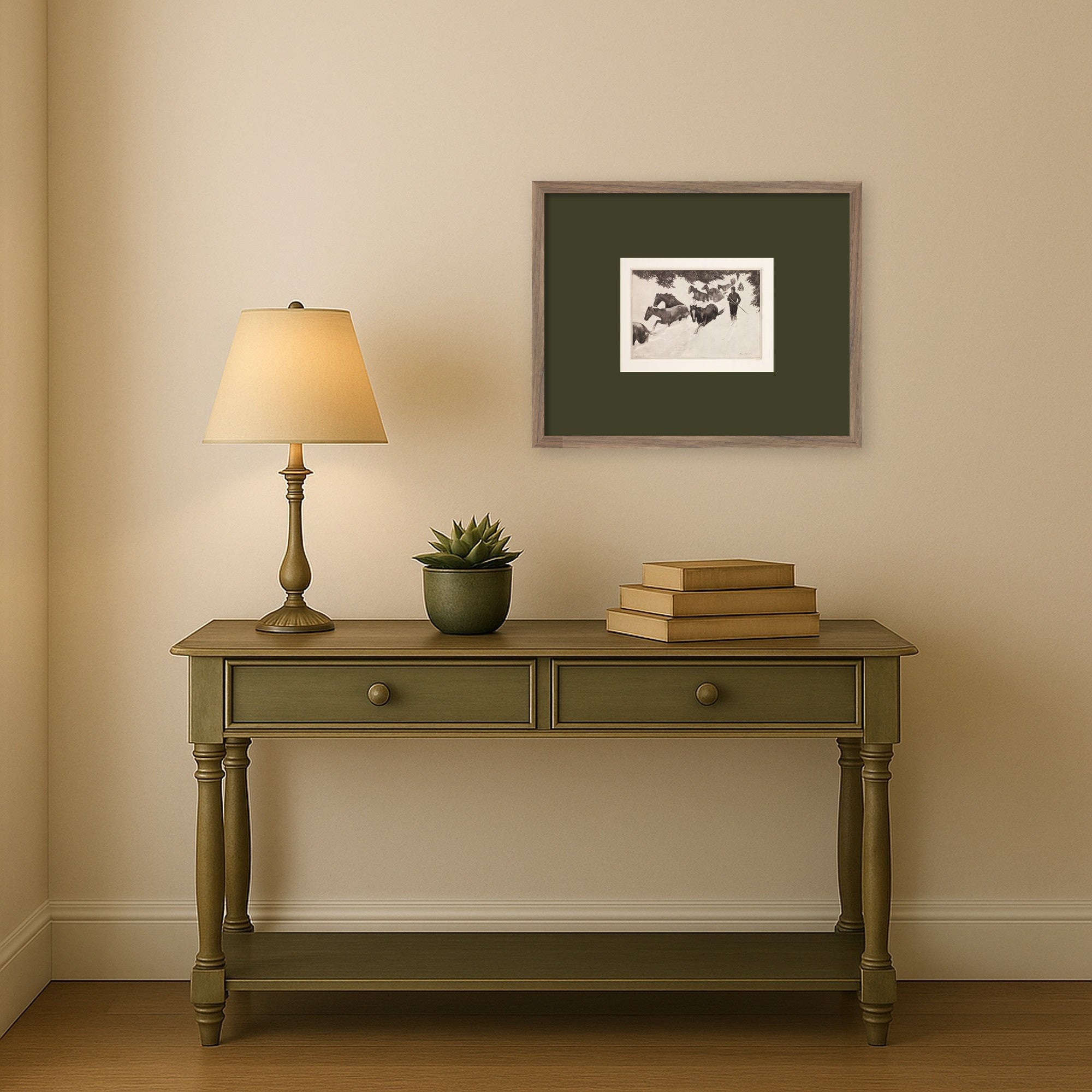 Framed Art Svelte Walnut 21x17 5