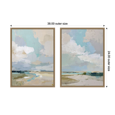 Art Set 2 Piece Set 18x24 Sylvie Dark Gold 2