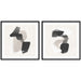 Framed Art Svelte Noir Black 2 Piece Set 33x33 1