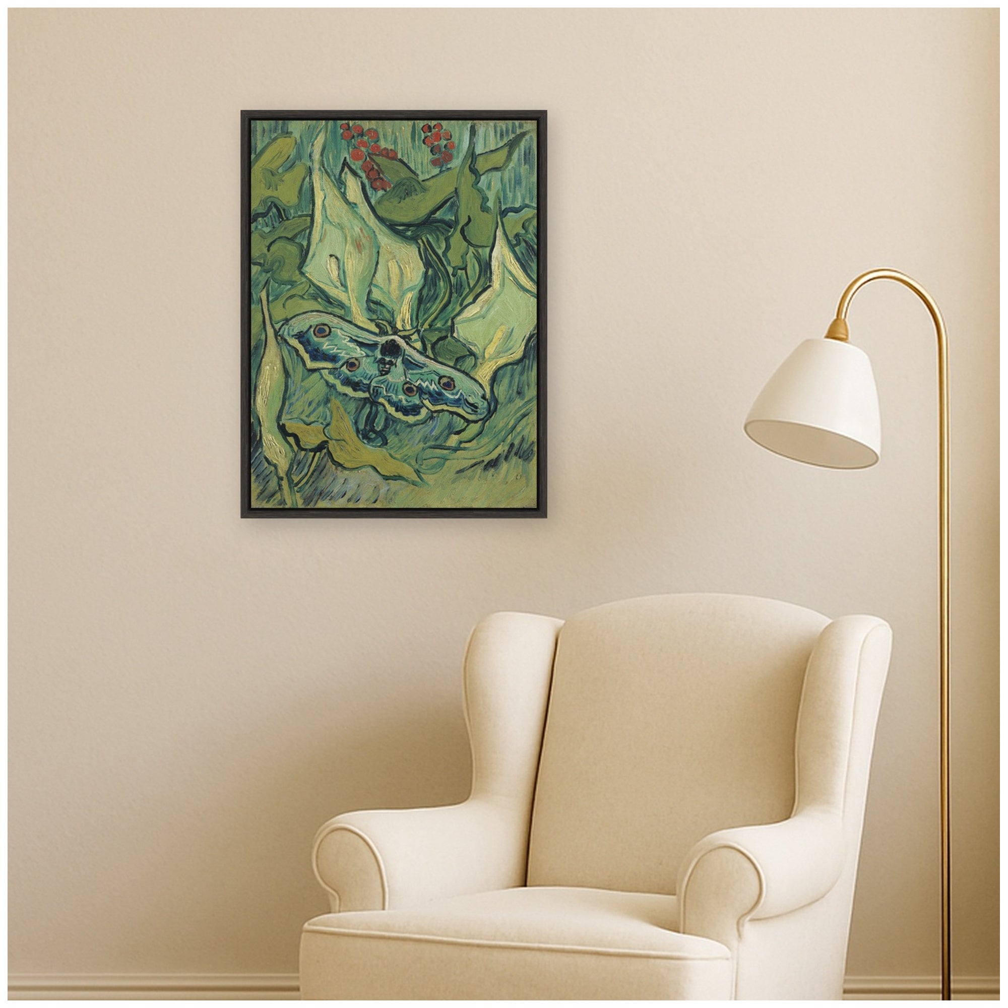 Framed Canvas 18x24 Sylvie Dark Grey 6